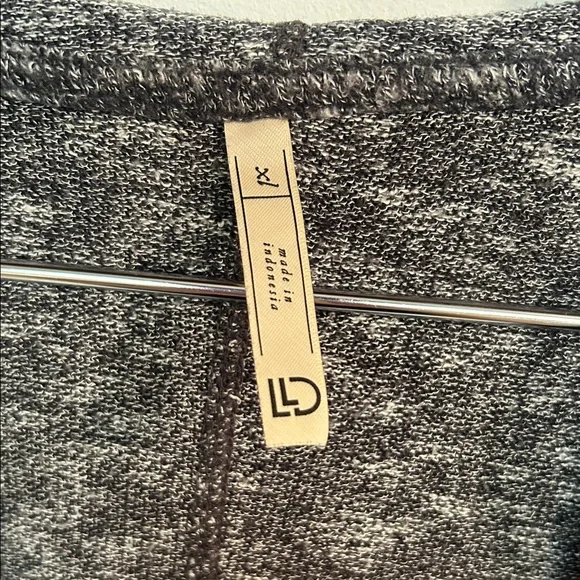 Women's Gray Hooded Cardigan - Picture 5 of 6